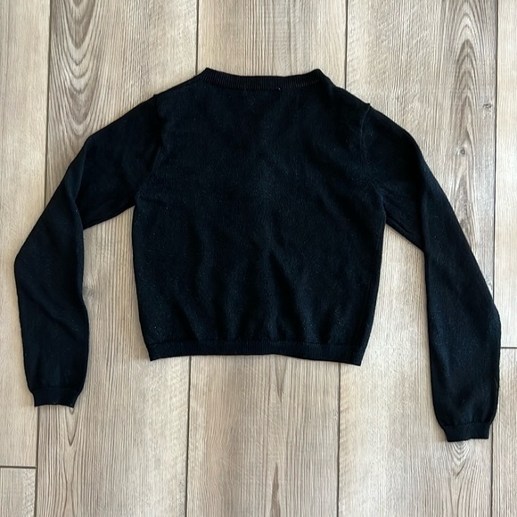 Nordstrom - Toddler Black Sparkle Cardigan (5T) - Picture 2 of 4